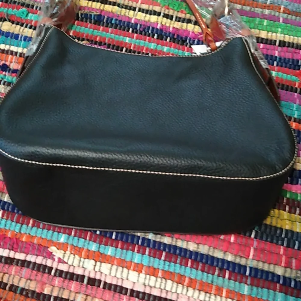 NWT Dooney & Bourke Becket Riley Hobo Bag Shoulder Bag Black Pebble Leather Y2K